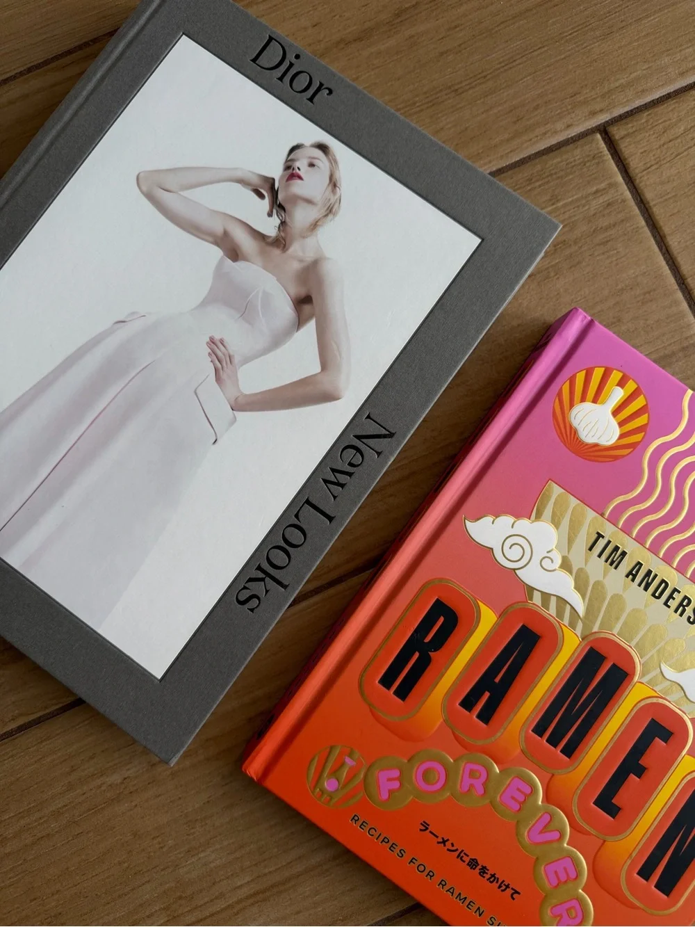 Dior Coffee table Books and Ramen Book